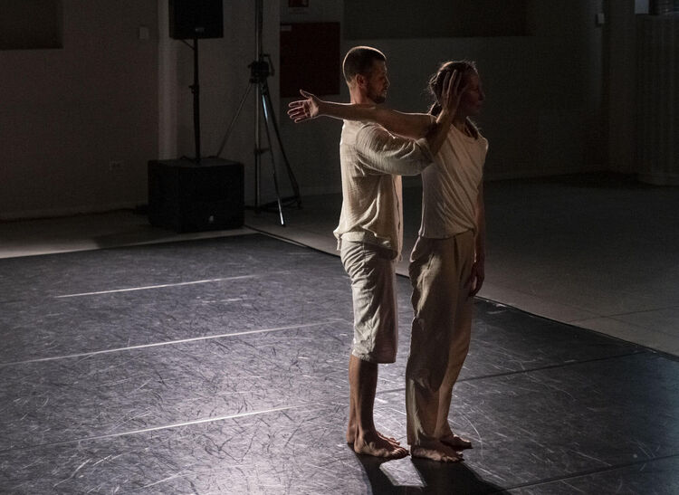 Dominic Santia and Brit Rodemund in Presencia. Photo: Clara Mammana.